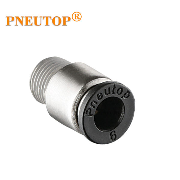 POC ROUND MALE STRAIGHT - PUSH IN FITTINGS